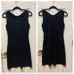 Eddie Bauer women’s sleeveless cross cross back bodycon fitted summer dress S